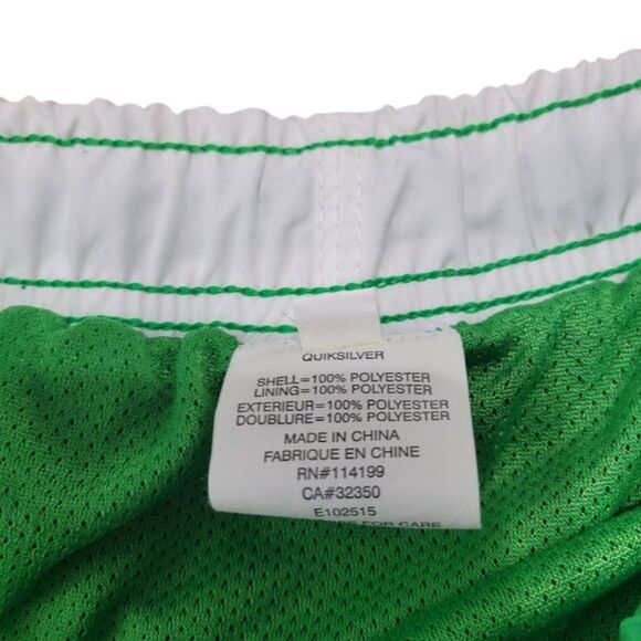 Quiksilver Shorts Size XL W38" x L10.5" Swim Trunks Swimming Trunks Embroidered - Picture 9 of 9